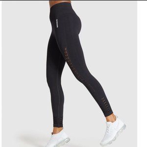 Black Gymshark Energy + Seamless Leggings